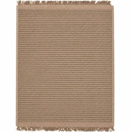 Tapis En Paille TAPIS ROND JUTE Naturel Réversible 100% Jute Tapis Tressé Moderne Tapis Salon Beige Noir