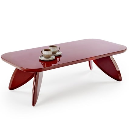Table basse design bordeaux 120 x 60cm Angeline | Maisons du Monde