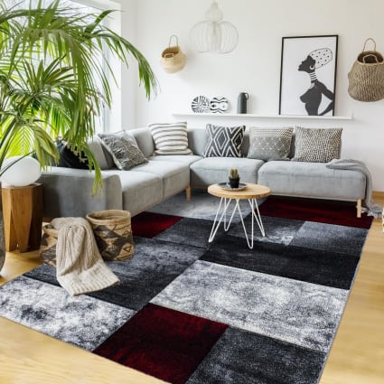 Tapis Rbati Rouge Tapis chambre 120x170 rouge Cararelli | Maisons du Monde