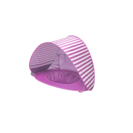 Woteenore Rayures roses - Tente de plage étanche pour bébé, Auvent de soleil Pop Up, Protection