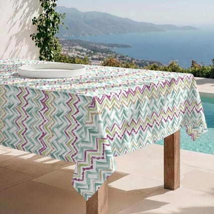 Fleckabweisende Tischdecke – 100 % Baumwolle, 150×300 cm Iquitos