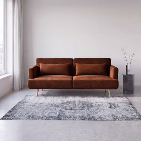 Canapé clic-clac 3/4 places marron écureuil, Maisons du Monde