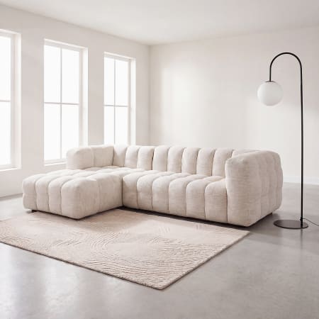 Canapé nuage d'angle gauche 4/5 places coloris sable, Maisons du Monde
