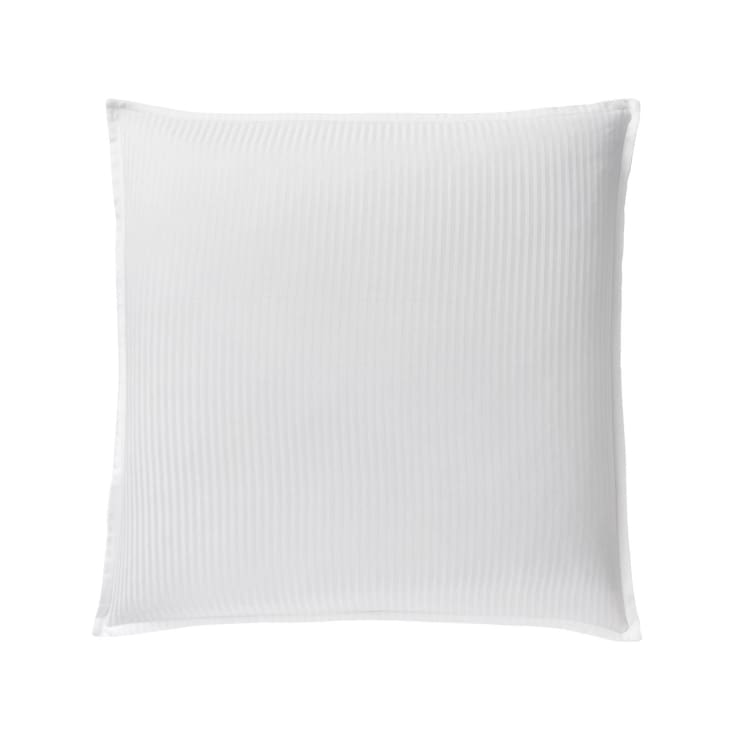 Taie d'oreiller 65x65 cm satin de coton GRAND HÔTEL blanc