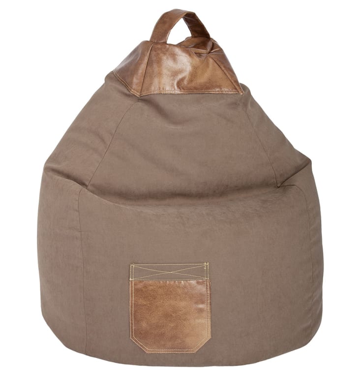 Pouf Jamie XL Chocolat Sitting point Maisons du Monde