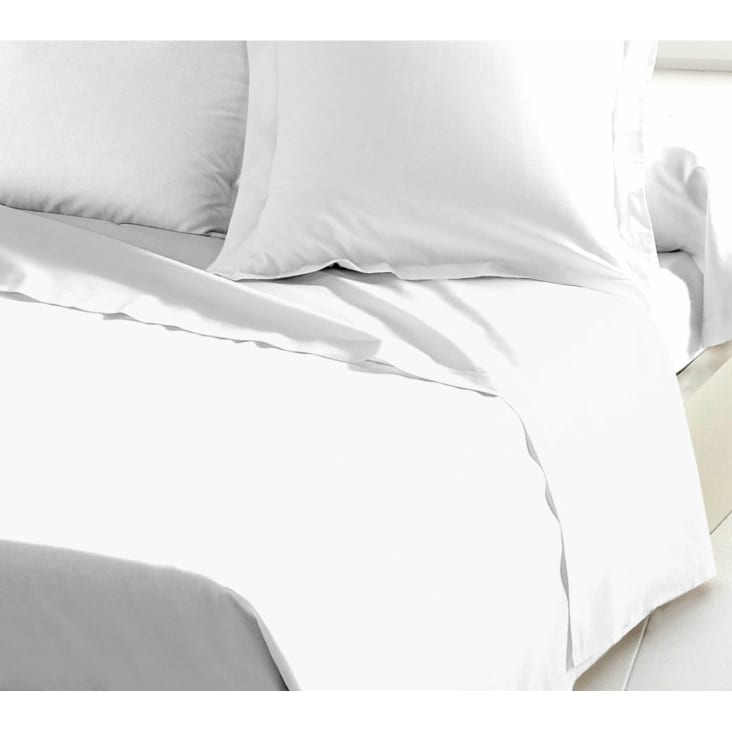 Draps de lit en coton blanc 240x300 DRAP PLAT 100% COTON