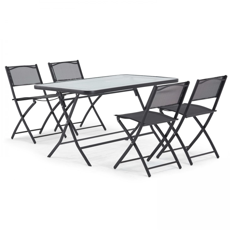 Base de table pliante en métal de couleur noire ou grise, forme ..