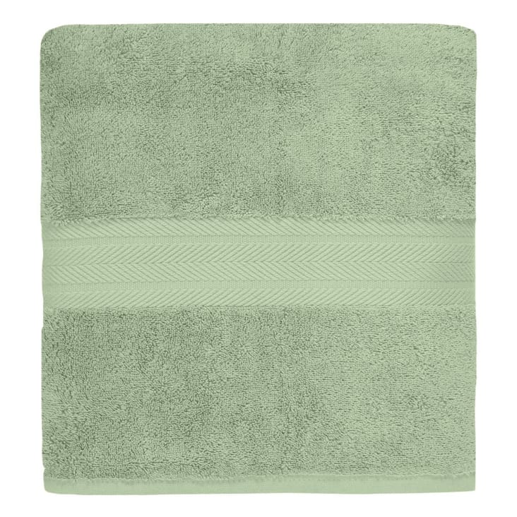 Drap De Douche 100% Coton 70x140 Cm - Grammage 550 G/m² - Coloris Orange Vif - Fabriqué Au Portugal - Lavable Machine 60°C
