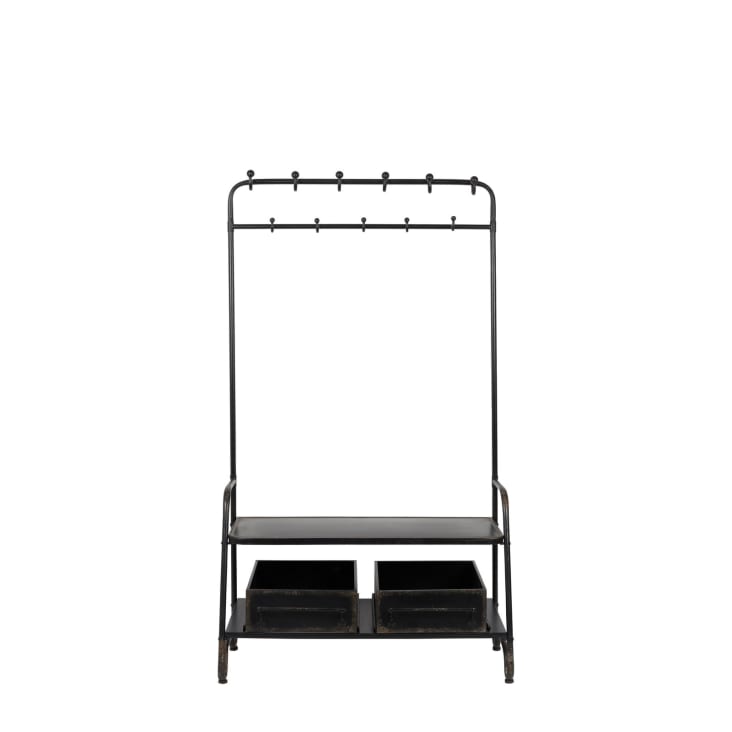 Garderobenständer Baum-Design - Bodenstehend Metall Gold/Schwarz