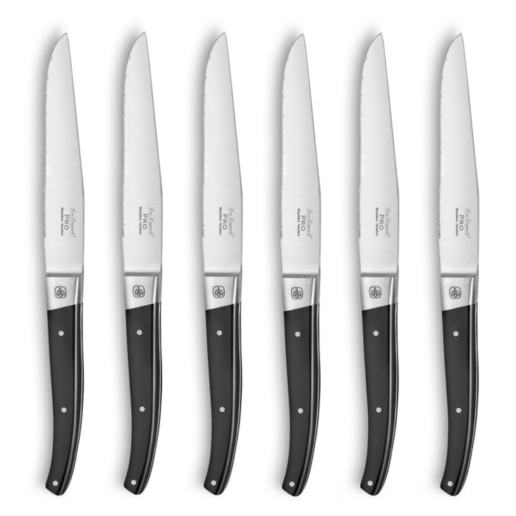 Quttin BIO Set 6 Coltelli Da Bistecca 11 Cm - Lama In Acciaio Inox Con Micro-sega E Manico Ergonomico