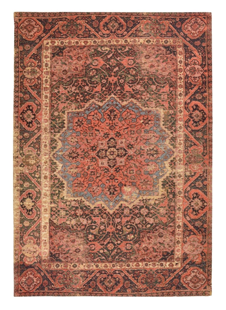 Tappeto tessuto a macchina in cotone e poliestere - rosso - 195x285 cm  FUNKY ORIENT