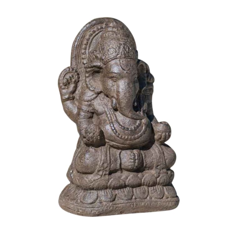 Estatua ganesh 40 cm marrón envejecido