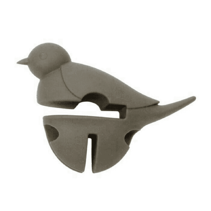Repose Cuillère - Faux Bois Petits Oiseaux