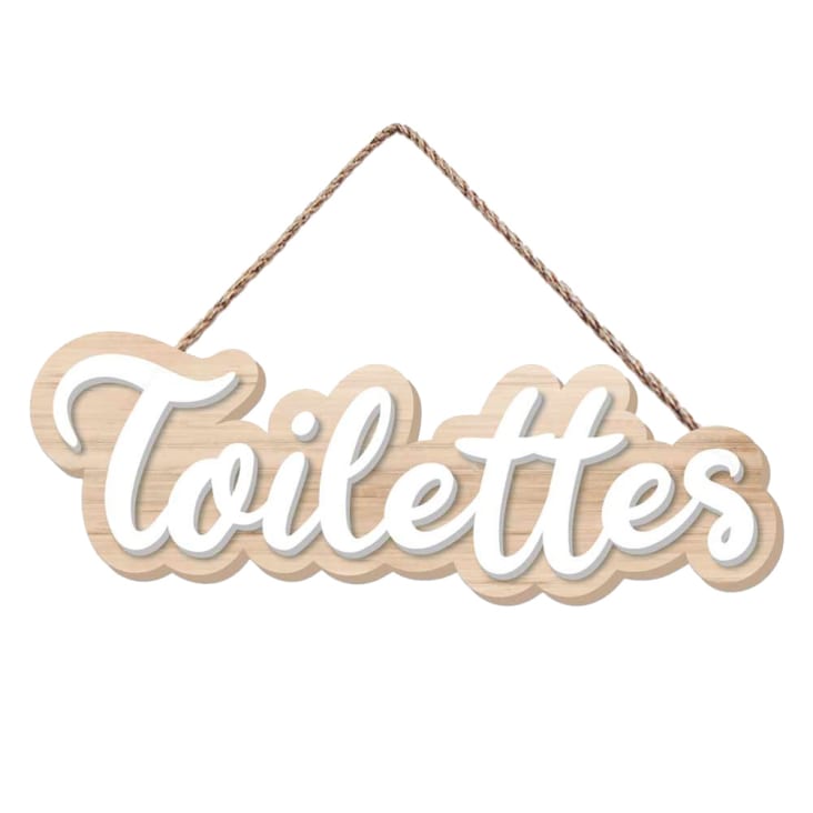 Pancarte humoristique pour WC - A fixer sur la porte des toilettes