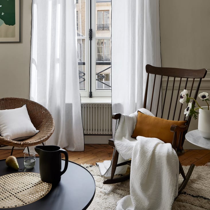 Tessuto Lino Puro Bianco - 280cm Altezza, Per Tende E Abbigliamento - Foto 6