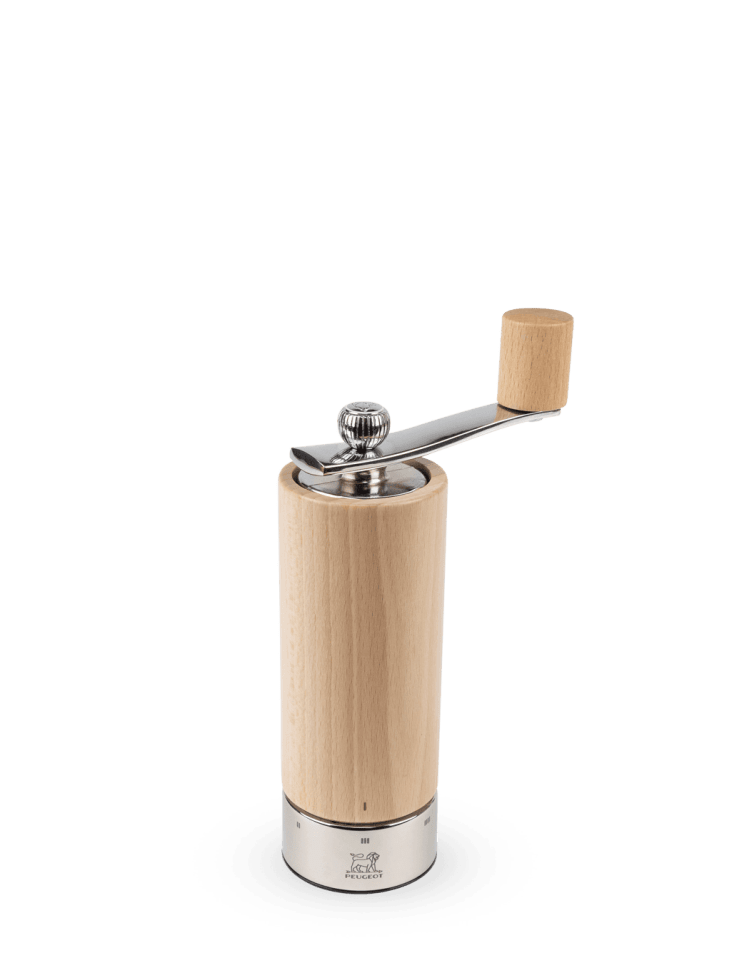 Moulin à sel à manivelle bois inox naturel u'Select H18cm
