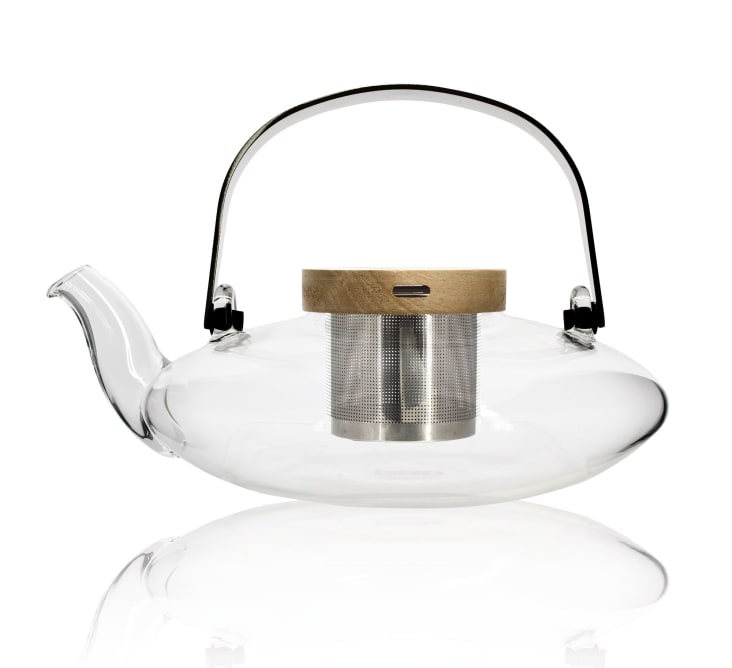 Infuseur à thé en acier inoxydable avec couvercle en bois SVEN