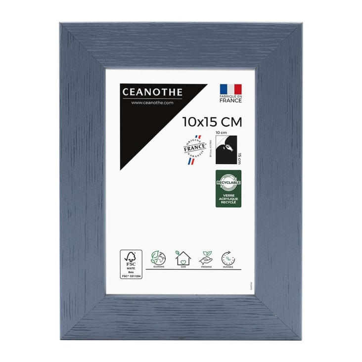 Cadre Photo Sur Mesure Infantasie 'N°2' - Gris Bleu, Bois MDF, Moderne, Fabriqué En Allemagne