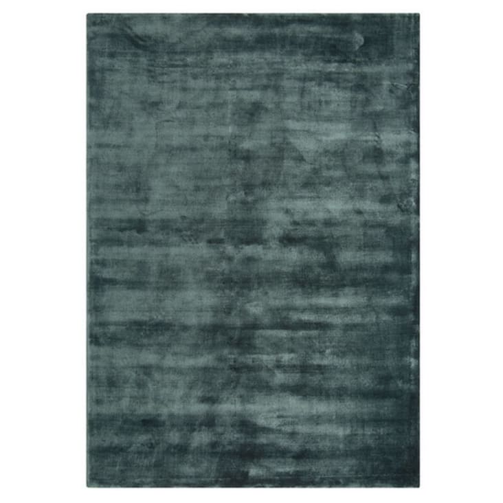Tapis de salon rond gris clair épais et très doux 100 cm - Inspiration Luxe