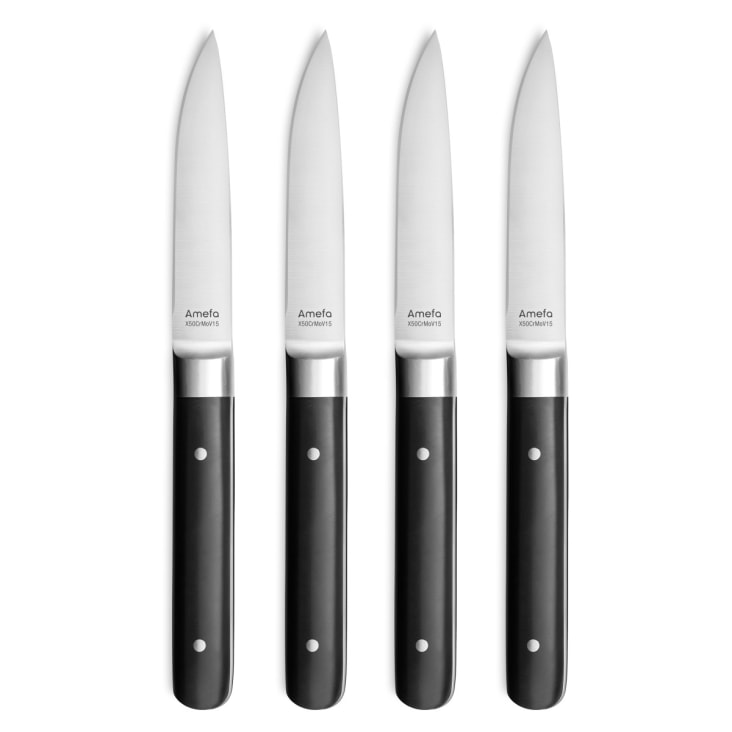 Laguiole - 12x Steak Knives - Black - style de - Servizio di coltelli da tavola (12) - Acciaio