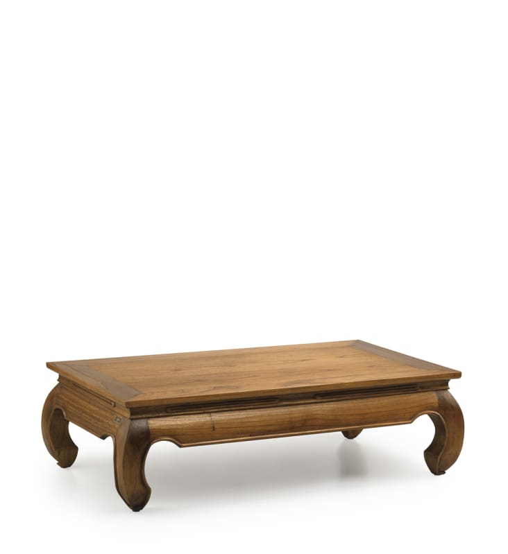 Table basse en bois marron L 125 cm