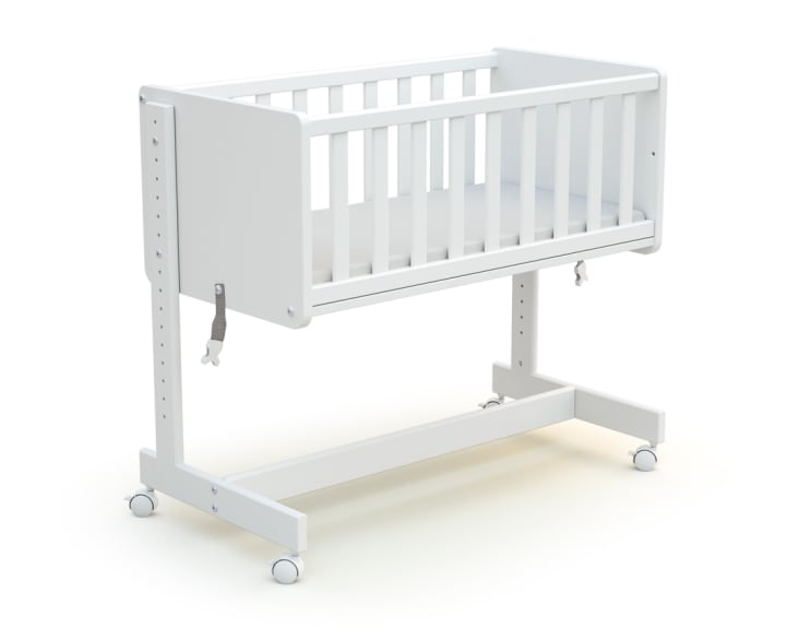 Culla convertibile co-sleeping in legno Bianco 40 x 80 cm