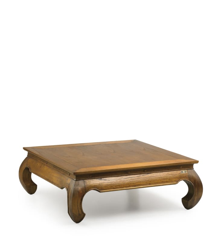Table basse en bois marron L 100 cm