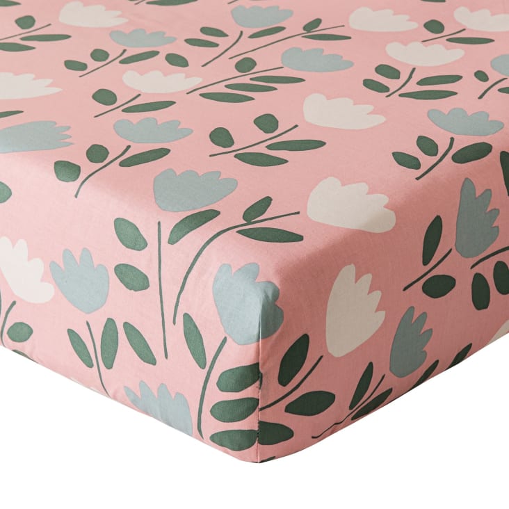 Drap-housse Enfant Vertbaudet Thème Auto-CITY - Routes Et Véhicules Imprimés - Taille 90x200 Cm - Coton élastiqué