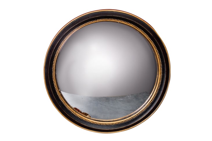 Specchio convesso in resina nera Mirabeau