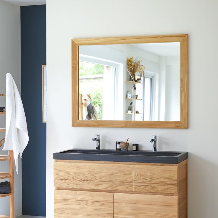  Espejo de tocador de baño para pared, pequeño espejo  rectangular redondeado de longitud completa, espejo de baño gris para  decoración del hogar : Hogar y Cocina