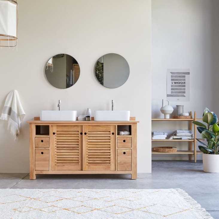 Madurar exhaustivo Familiar Mueble bajo lavabo en teca maciza 145 cm COLINE | Maisons du Monde