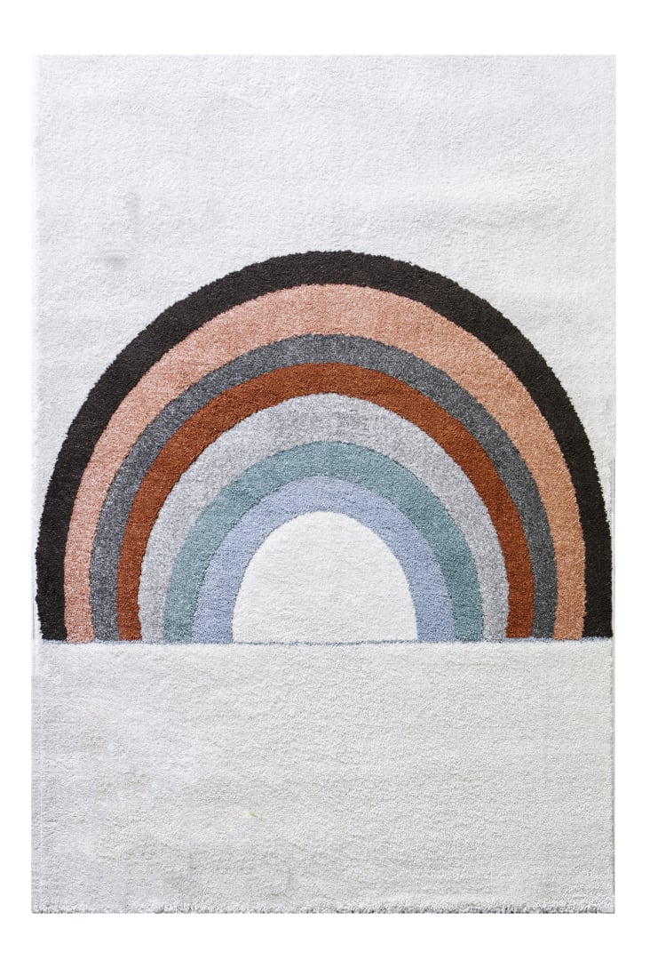 Lilipinso Tappeto in cotone - 120 x 70 cm - Arcobaleno Arancio unisex  (bambini)