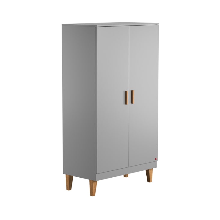 Armoire 2 portes gris Lounge Maisons du Monde