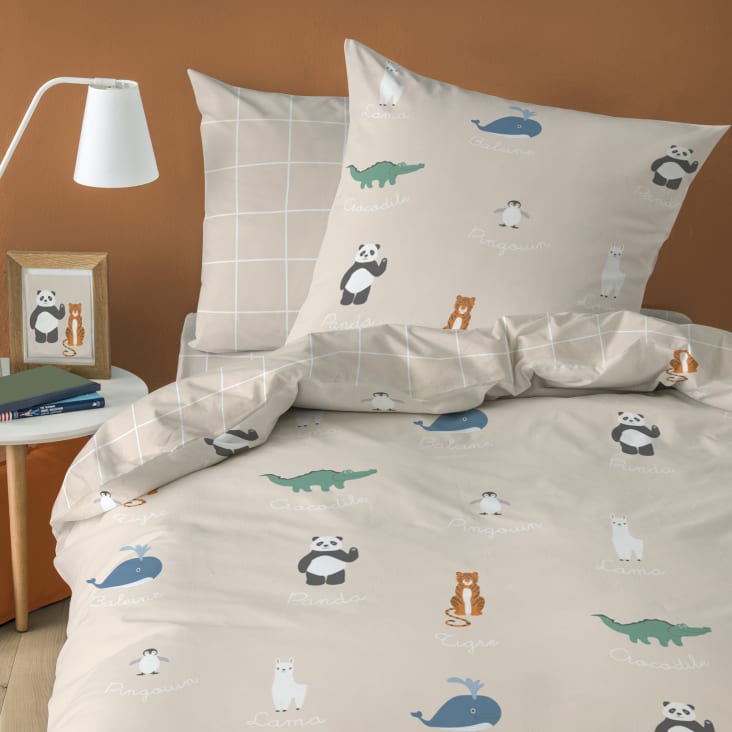 Drap housse lit enfant 70x140 avec animaux de la mer ✔️ Petite