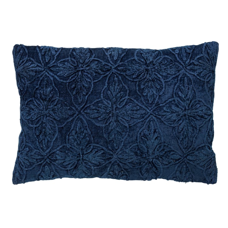 Coussin - bleu en coton 40x60 cm avec motif CUBAAN