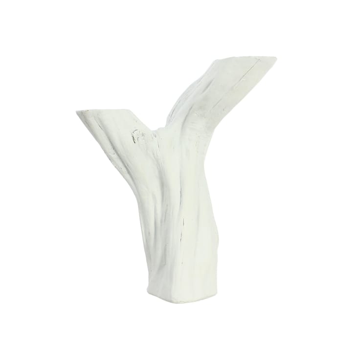 Vase en résine blanche h25cm