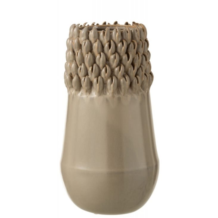 Vase céramique gris H32,8cm