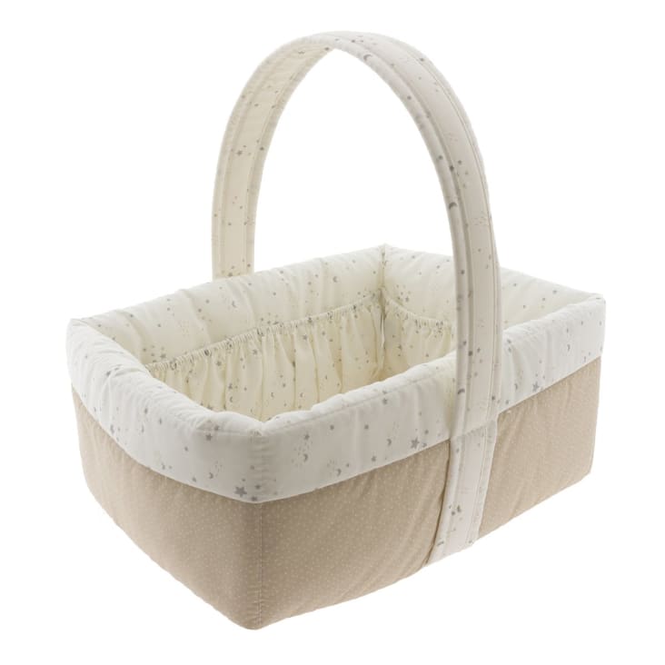 cesta mimbre blanca para canastillas para bebes. Regalos recién nacido