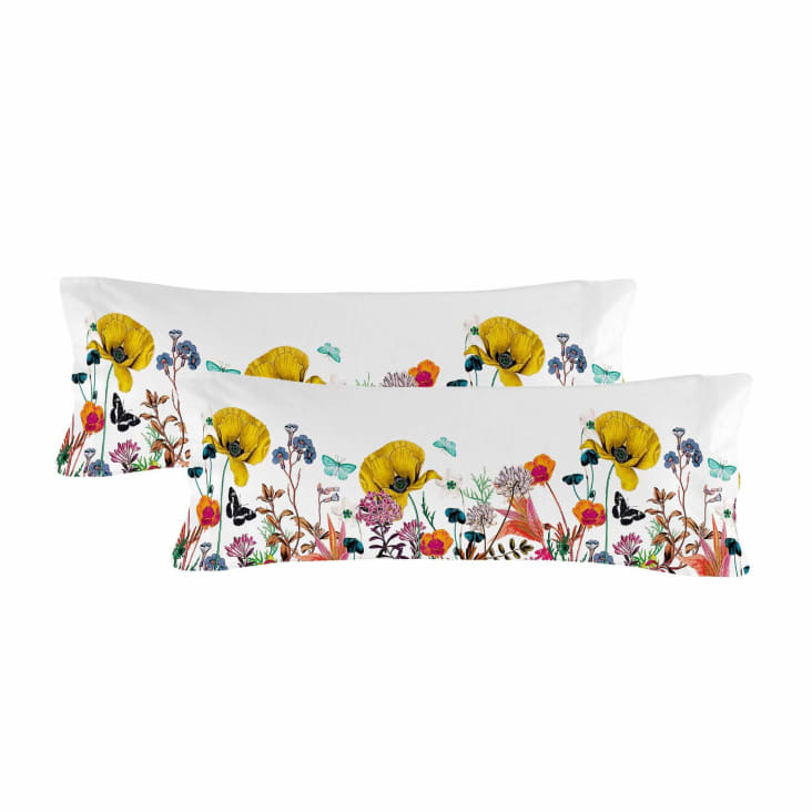 Funda de almohada 100% algodón multicolor 50x75 (x2) [cama 150/160] BIRDS  OF PARADISE, Maisons du Monde