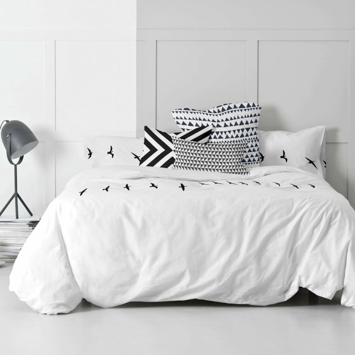 Funda nórdica 100% algodón blanco 240x220 [cama TRIP Maisons du Monde