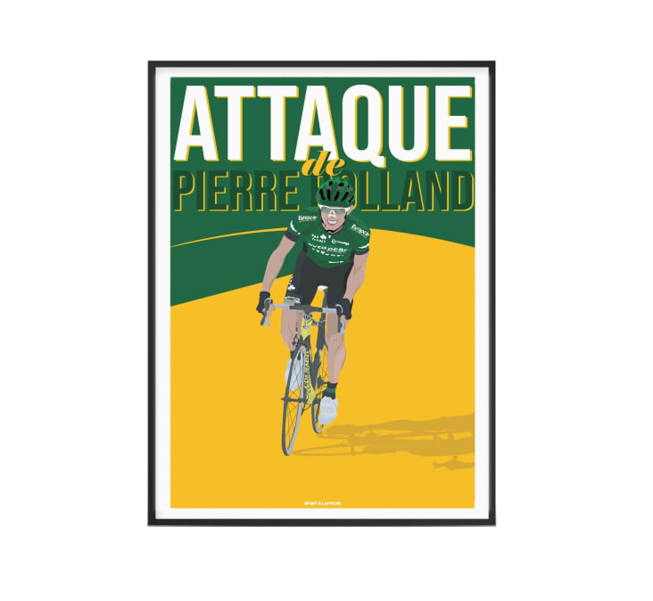Affiche Cyclisme - Pierre Rolland 40 x 60 cm