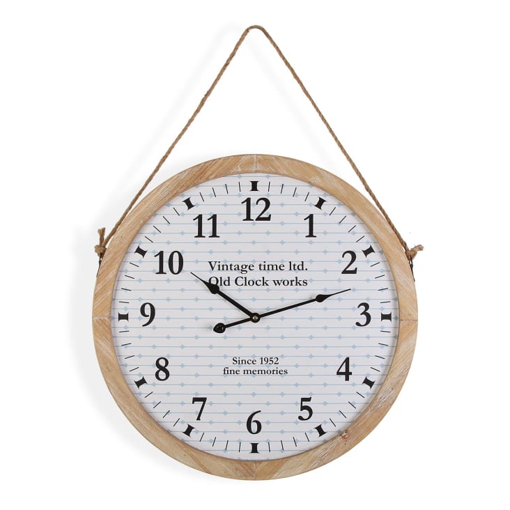  DesignQ Reloj de pared vintage con mapa antiguo del mundo X,  reloj de pared grande para decoración de sala de estar : Hogar y Cocina