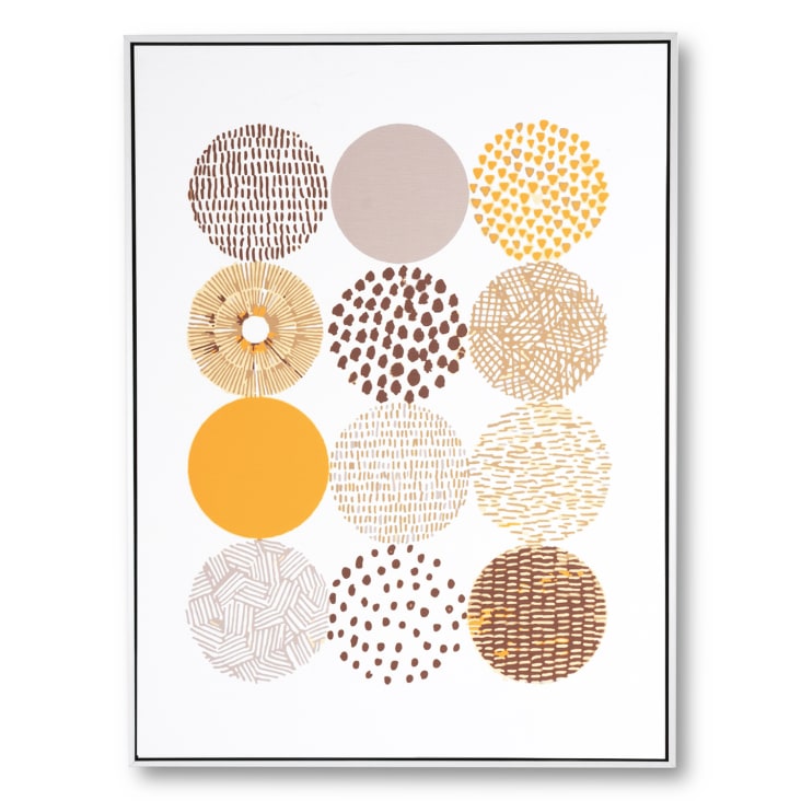 Cuadro decorativo 80 x 60 con cuadro blanco. Fireworks1 Maisons du Monde