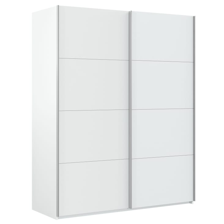 Armario ropero 2 puertas color blanco, 150 cm ancho ALINE | Maisons Monde