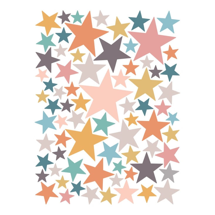 Stickers animaux scandinaves + 60 étoiles – Stickers STICKERS ANIMAUX