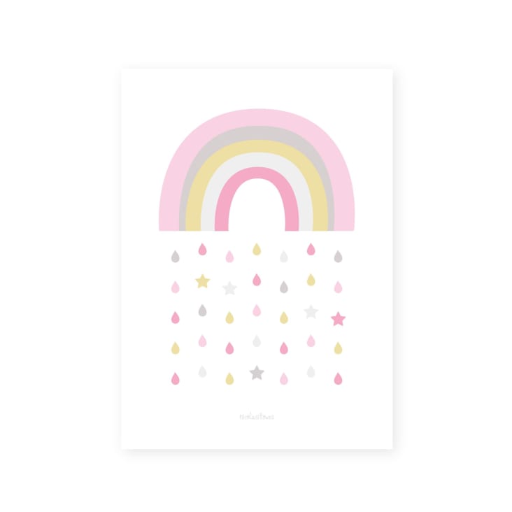 Poster in carta Arcobaleno rosa 30x40cm