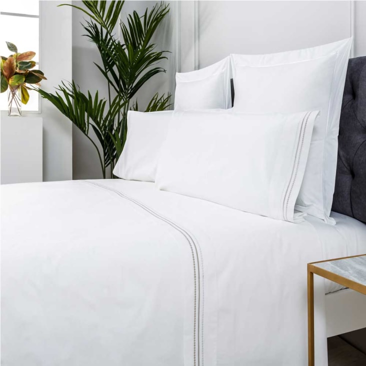 Protector de colchón Naturals Blanco Cama de 105 (105 x 190/200 cm