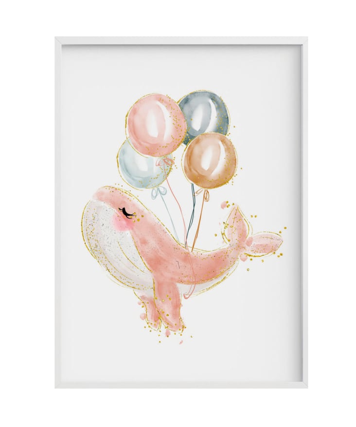 Projecteur d'ambiance Wally la baleine rose | Leroy Merlin