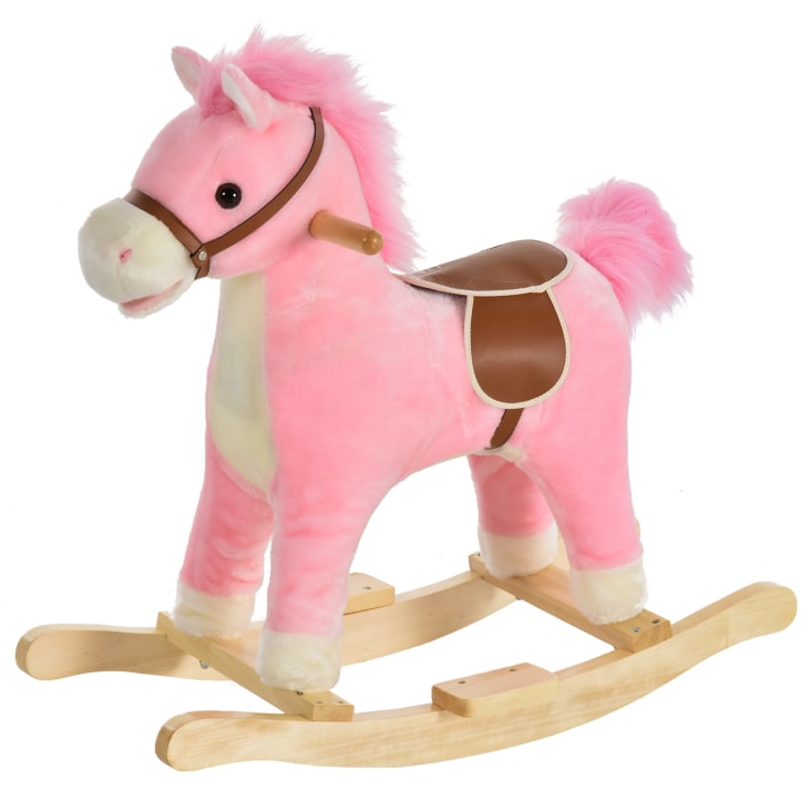 Caballo balancin rosa on sale