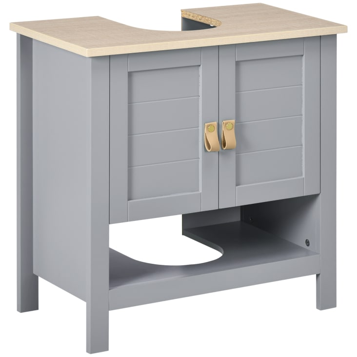 Mueble para debajo del lavabo con dos puertas y estante ajustable con un  acabado de color